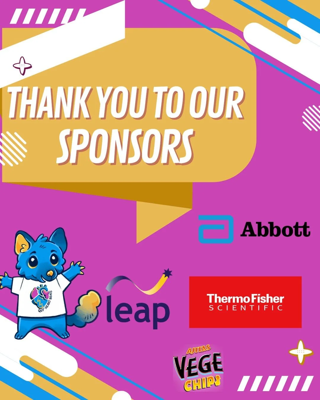 Behind every heartbeat is a community that supports us! Thank you to our amazing sponsors for helping us push boundaries and dream big. 🫀🌟 #QUTHeartbeats #StudentSupport #Thankful