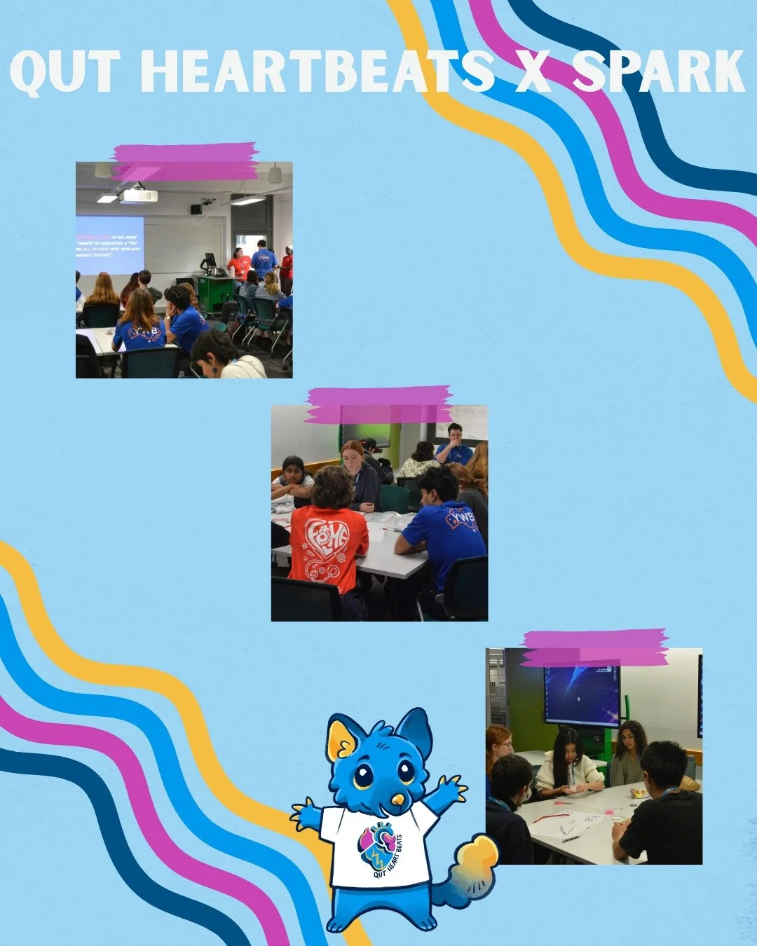 QUT Heartbeats brought the energy to Spark Engineering Camp with an interactive engineering challenge! 💡⚙️ Students teamed up to solve problems, get creative, and put their STEM skills to the test. #STEMinspiration #Spark2025 #QUTHeartbeats
