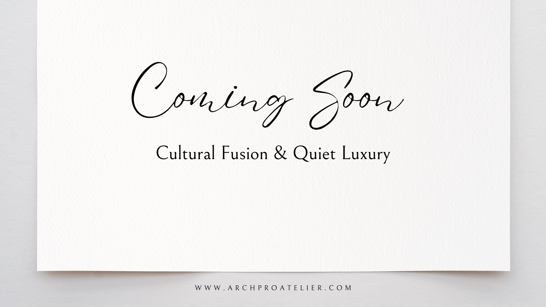 Cultural Fusion & Quiet Luxury
