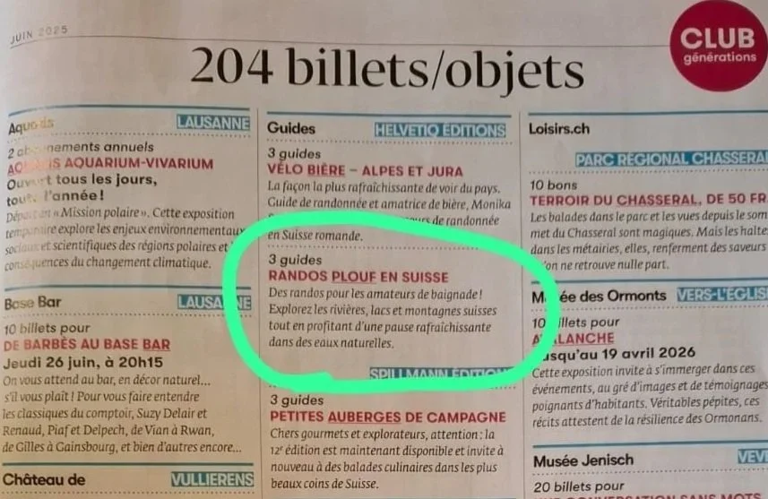 Quand Générations offre mes guides !