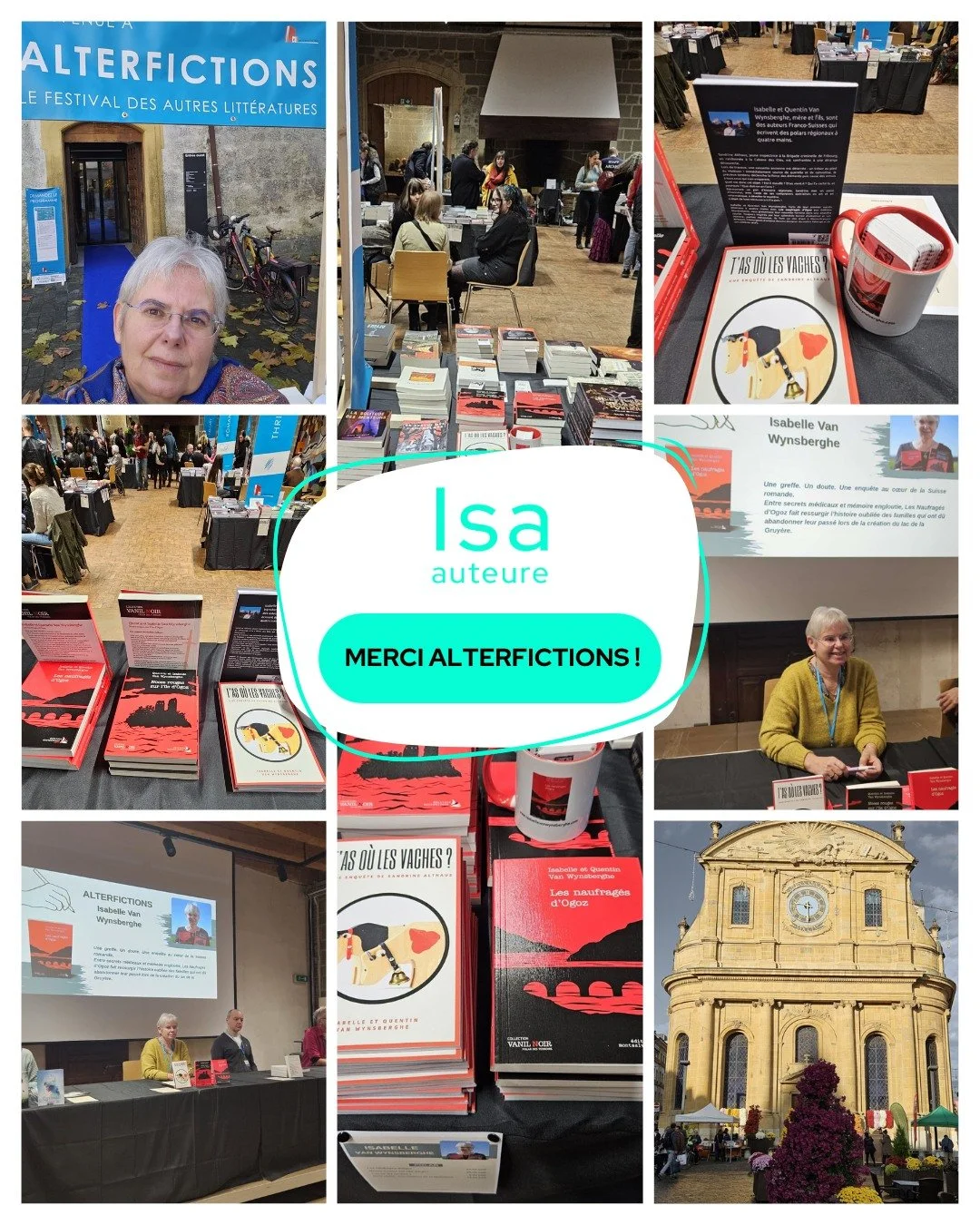 Retour en images sur le salon Alterfictions des 15 et 16 novembre 📚✨

Un immense merci &agrave; toutes celles et ceux qui sont venus &agrave; notre rencontre pour d&eacute;couvrir Les naufrag&eacute;s d&rsquo;Ogoz et Noces rouges sur l&rsquo;&icirc;