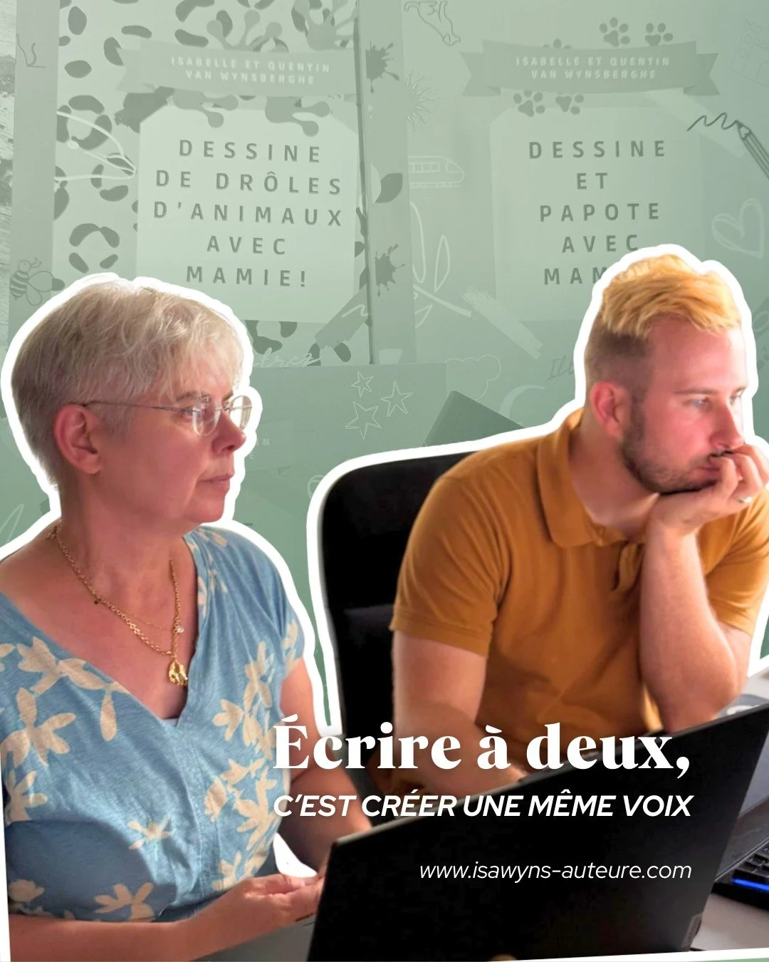 &Eacute;crire ensemble, c&rsquo;est m&eacute;langer deux visions, deux sensibilit&eacute;s et beaucoup de complicit&eacute; ✍️💡 

Que ce soit pour les polars ou la jeunesse, notre duo m&egrave;re&ndash;fils cr&eacute;e une dynamique unique, entre im