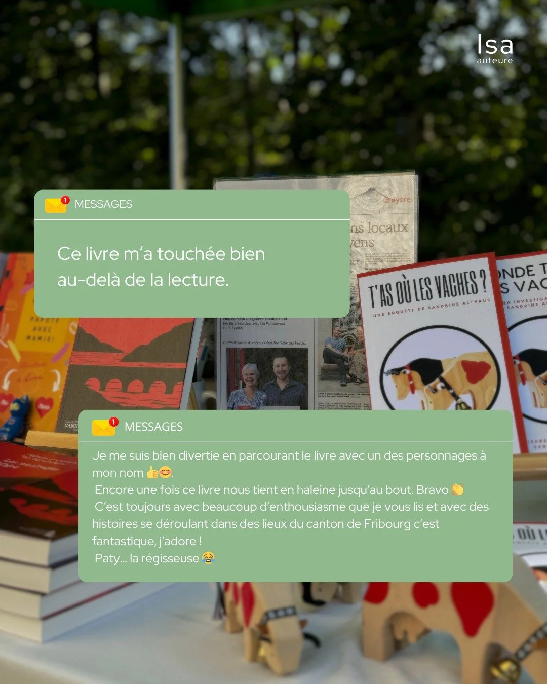 Certains messages re&ccedil;us apr&egrave;s une lecture restent longtemps en t&ecirc;te. Celui-ci m&rsquo;a particuli&egrave;rement &eacute;mue, parce qu&rsquo;il dit l&rsquo;essentiel, sans d&eacute;tour. 💛📖

Nous adorons quand les lecteurs se rec