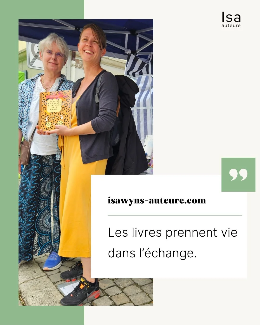 Les d&eacute;dicaces et rencontres sont des moments pr&eacute;cieux.
On y parle du livre, bien s&ucirc;r, mais aussi de tout ce qu&rsquo;il a fait na&icirc;tre chez les lecteurs. 📖💬

Ces &eacute;changes donnent une autre dimension &agrave; l&rsquo;