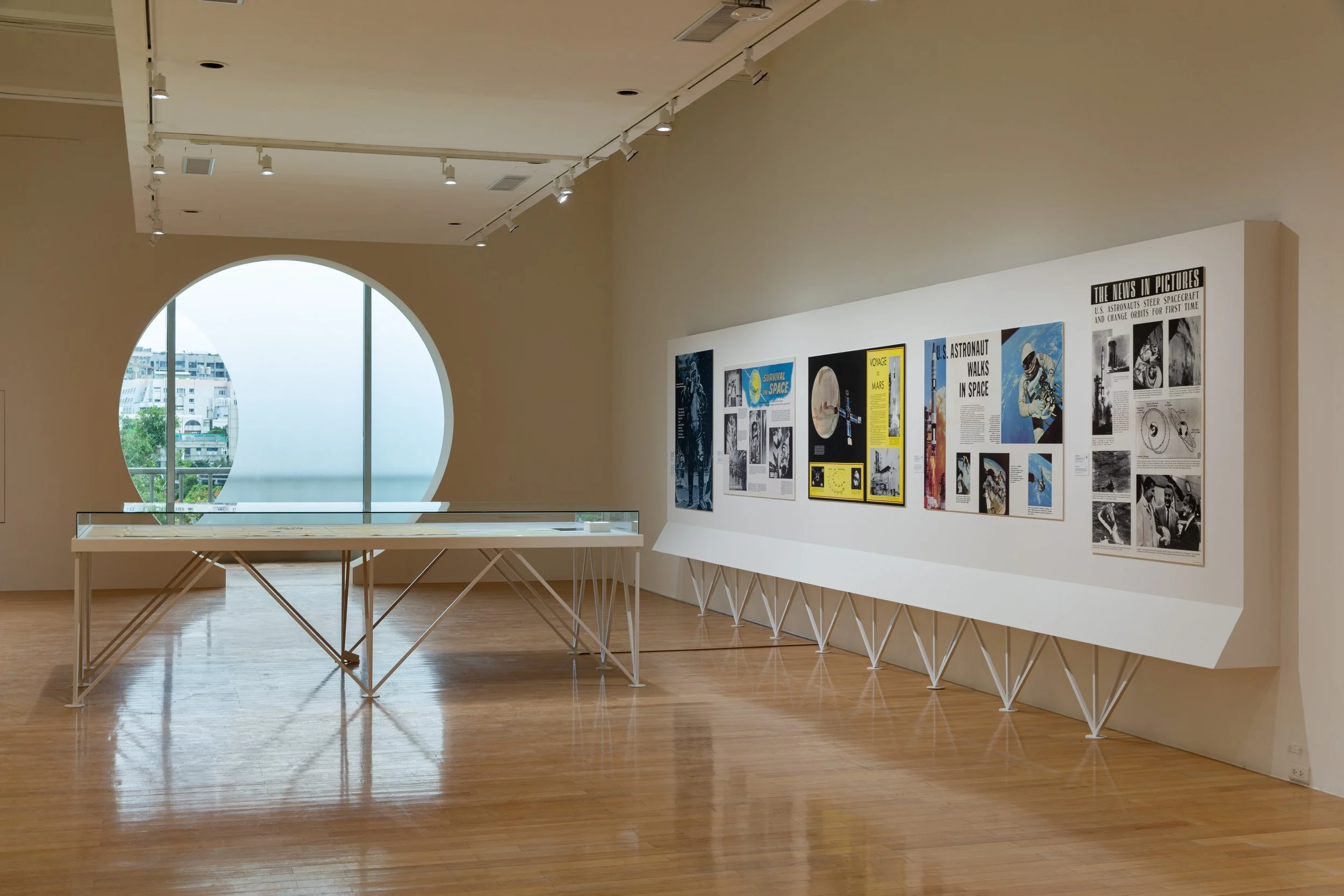 Art Histories of a Forever War: Modernism Between Space and Home , 2021, exhibition installation view. Image courtesy of Taipei Fine Art Museum.