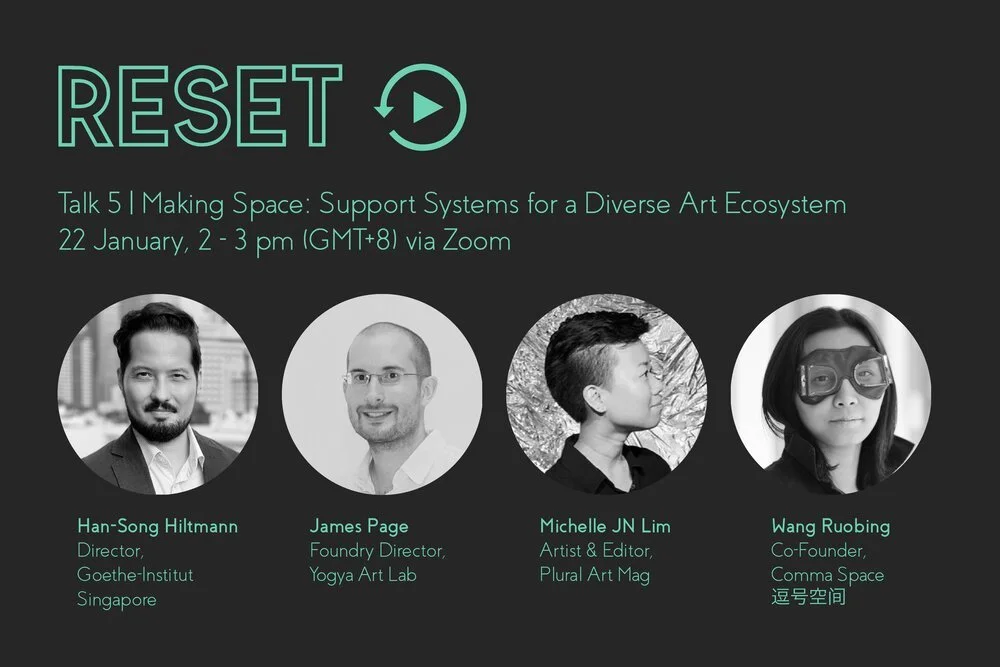 Sign up for RESET Talk 5 | Making Space: Support Systems for a Diverse Art Ecosystem