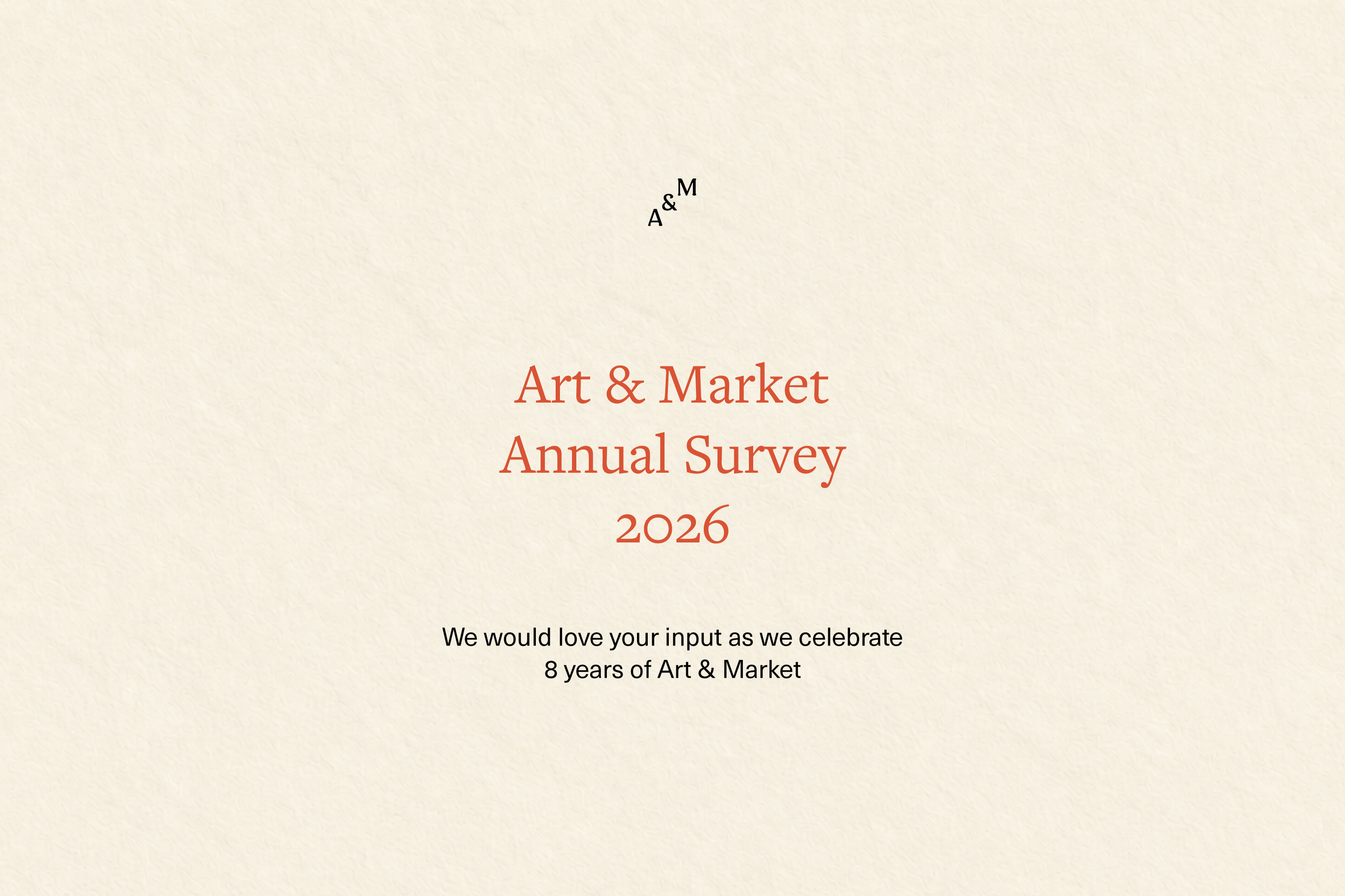 Art &amp; Market Survey 2026