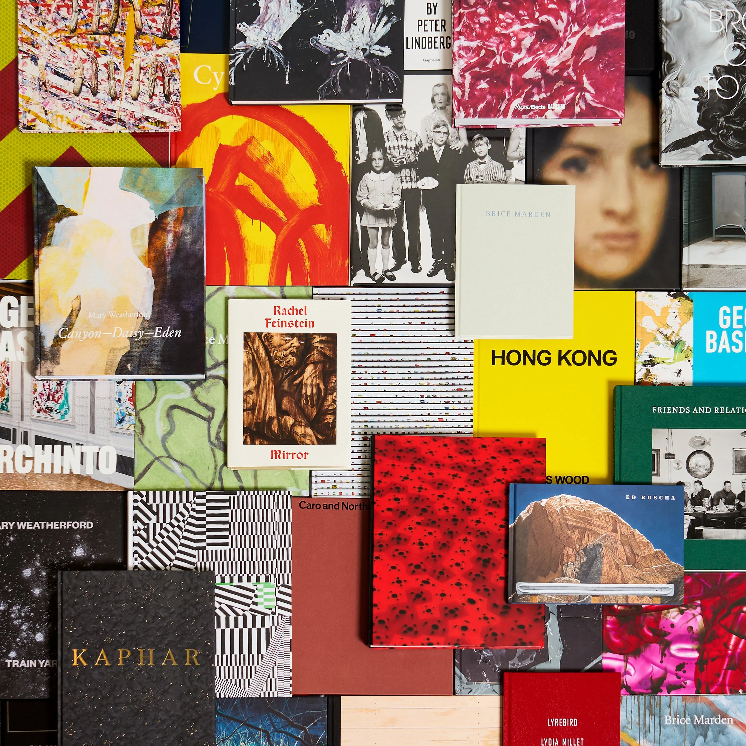 Gagosian publications. Photo by Mauricio Zelaya. Image courtesy of Gagosian.