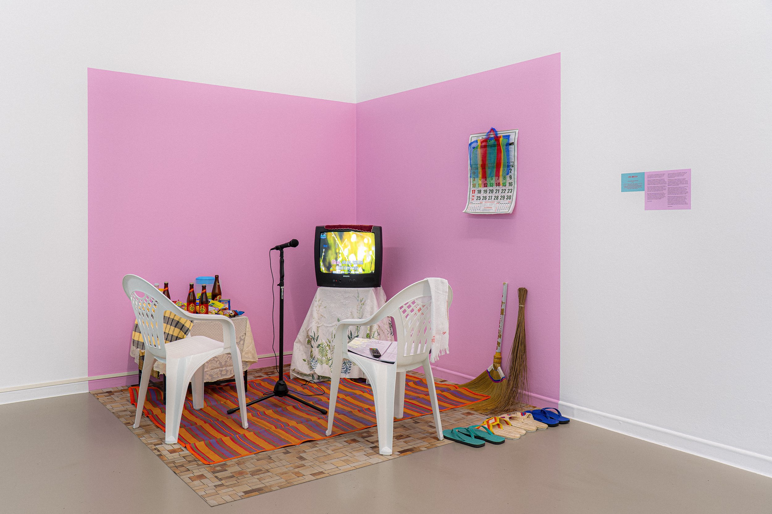 Chia Amisola, KAKAKOMPYUTER MO YAN, 2026, Exhibition view at La Casa Encendida, Madrid, Spain. Photo by Maru Serrano. Image courtesy of artist.