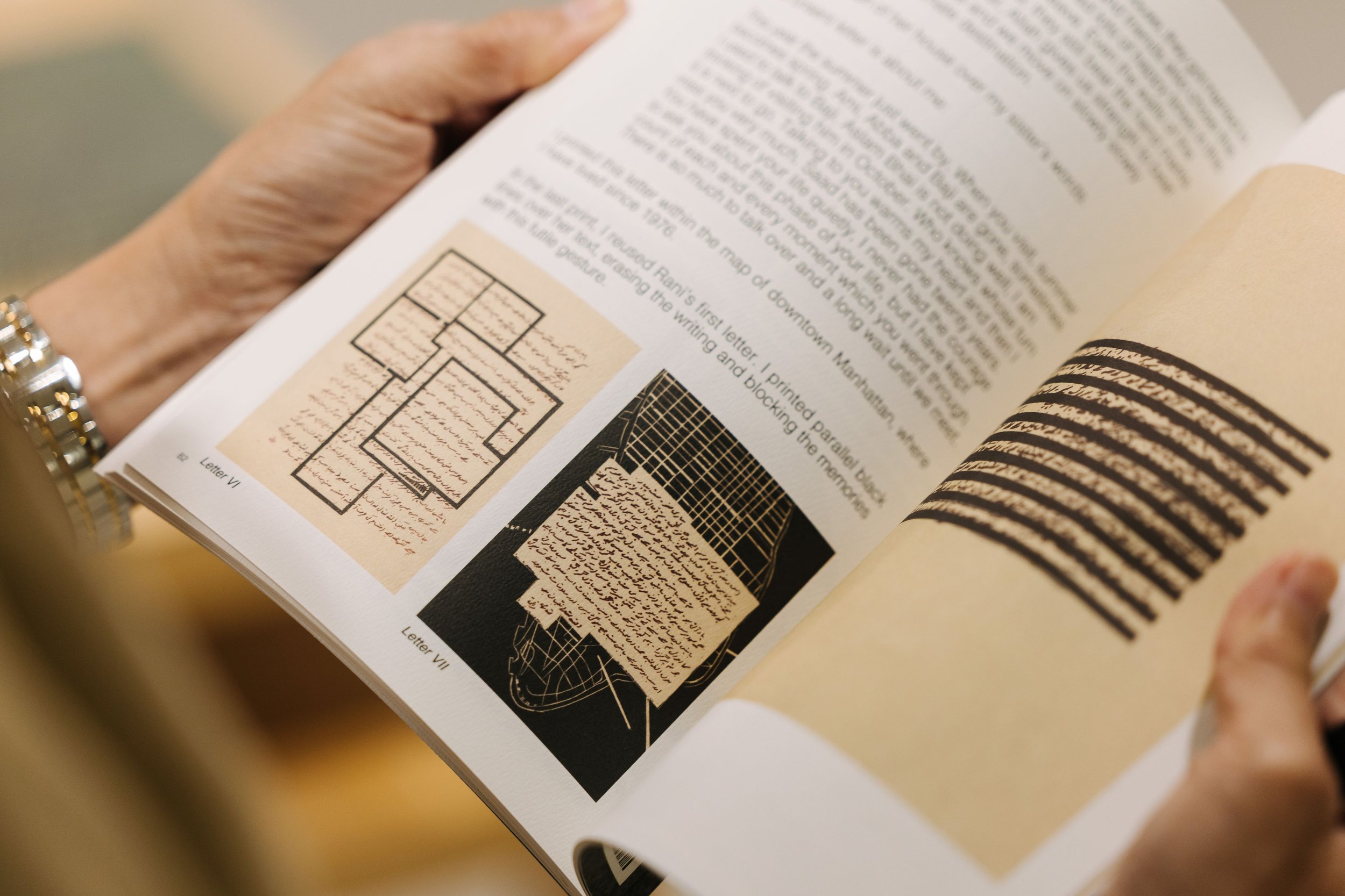 A spread from Zarina’s memoir Directions to My House (2018). Image courtesy of STPI, Singapore.
