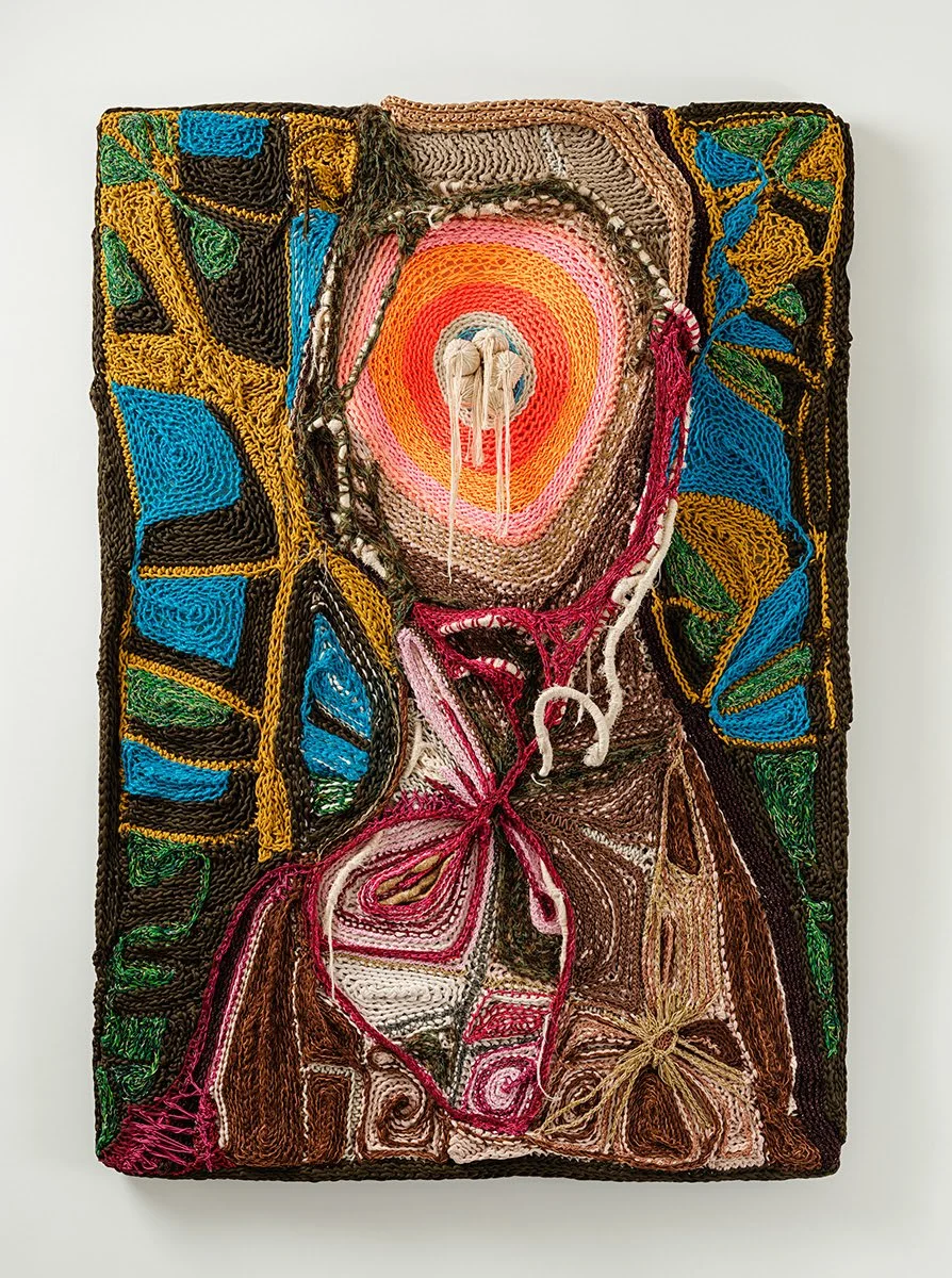 Eleng Luluan, Mountains and Seas, Hers and His, 2026, mixed media 168 x 120cm. Image courtesy of the artist and Asia Art Center.