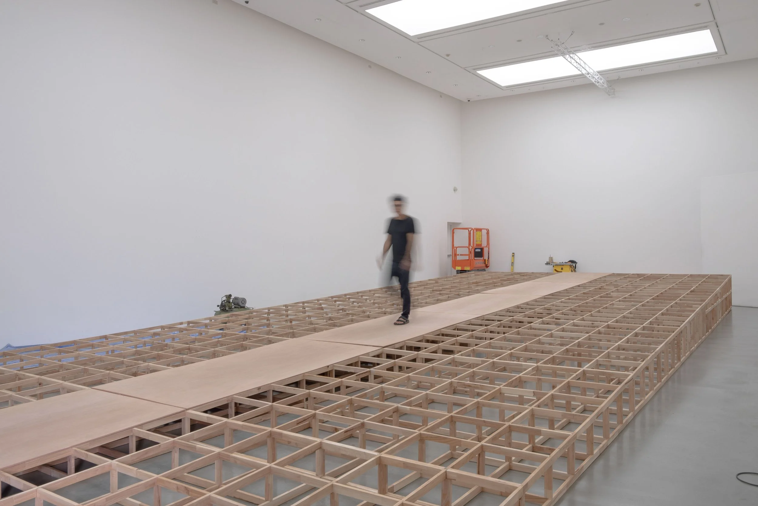Exhibition set-up for Pratchaya Phingthong’s No Patents on Ideas (2024-2025) at Singapore Art Museum. Image courtesy of sp/n.