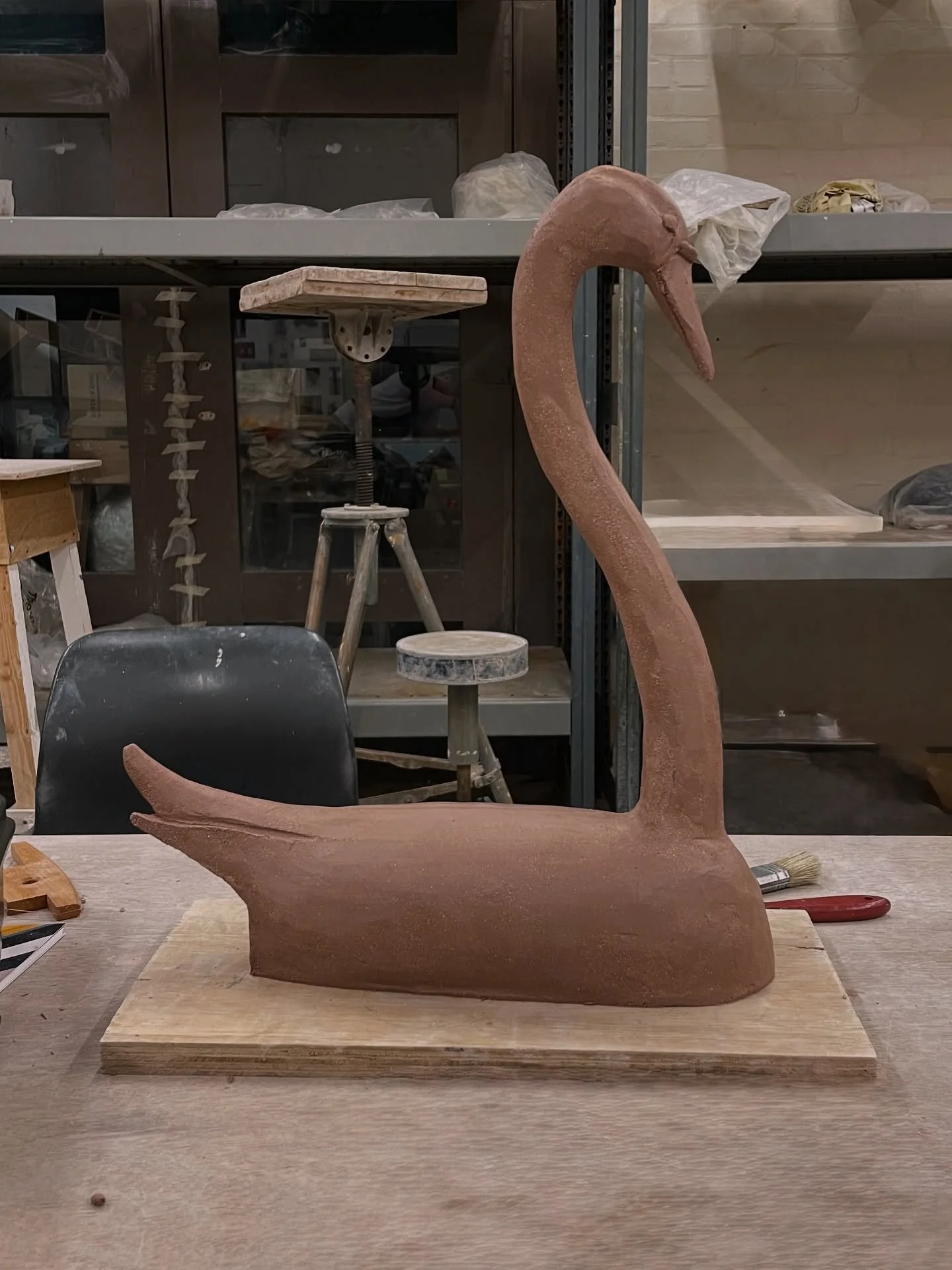 SWAN DECOY

Little snap of this swan decoy style piece I&rsquo;ve been working on in the studio, really enjoying the proportions of this guy so far.

#clay #ceramics #studio #artist #artistsoninstagram #makersofinstagram #swan #fowlplay #decoyducks