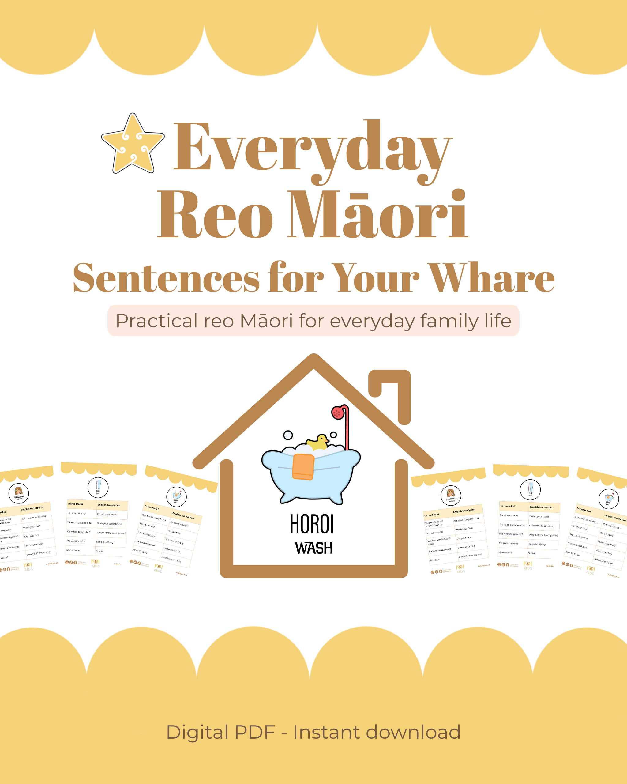 Everyday Reo Māori: Sentences for Your Whare (PDF download)