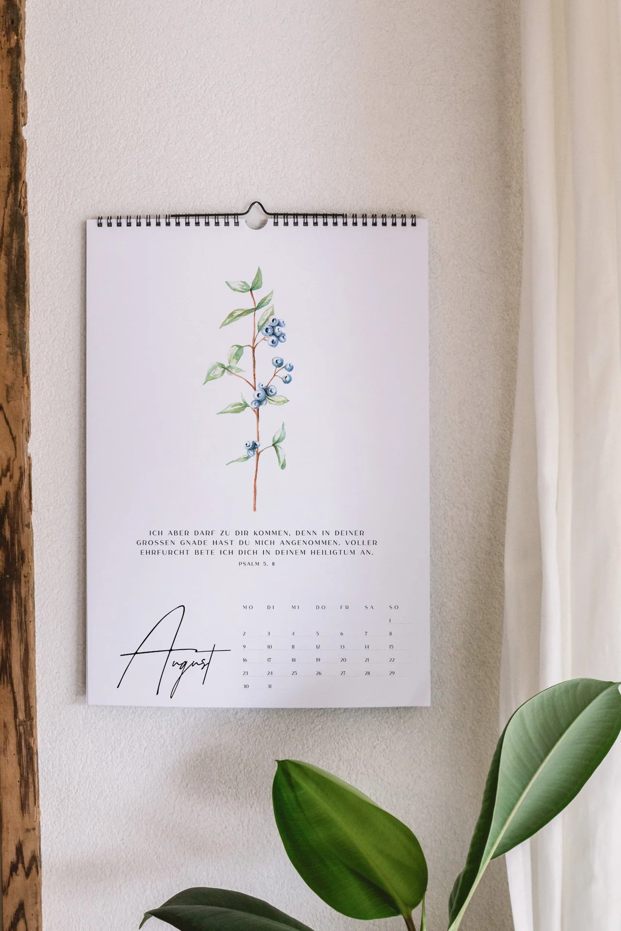 Kalender 2027 – mit Gebeten aus den Psalmen (A3)