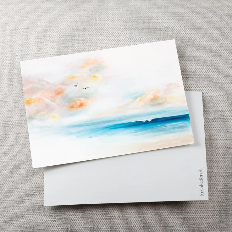 „be still“ Postkarte