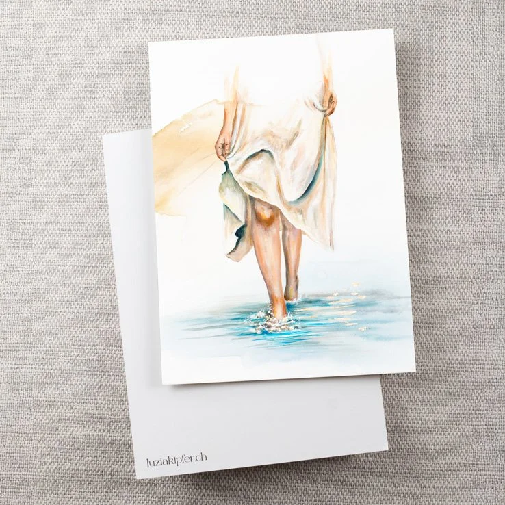 „walk in faith“ Postkarte