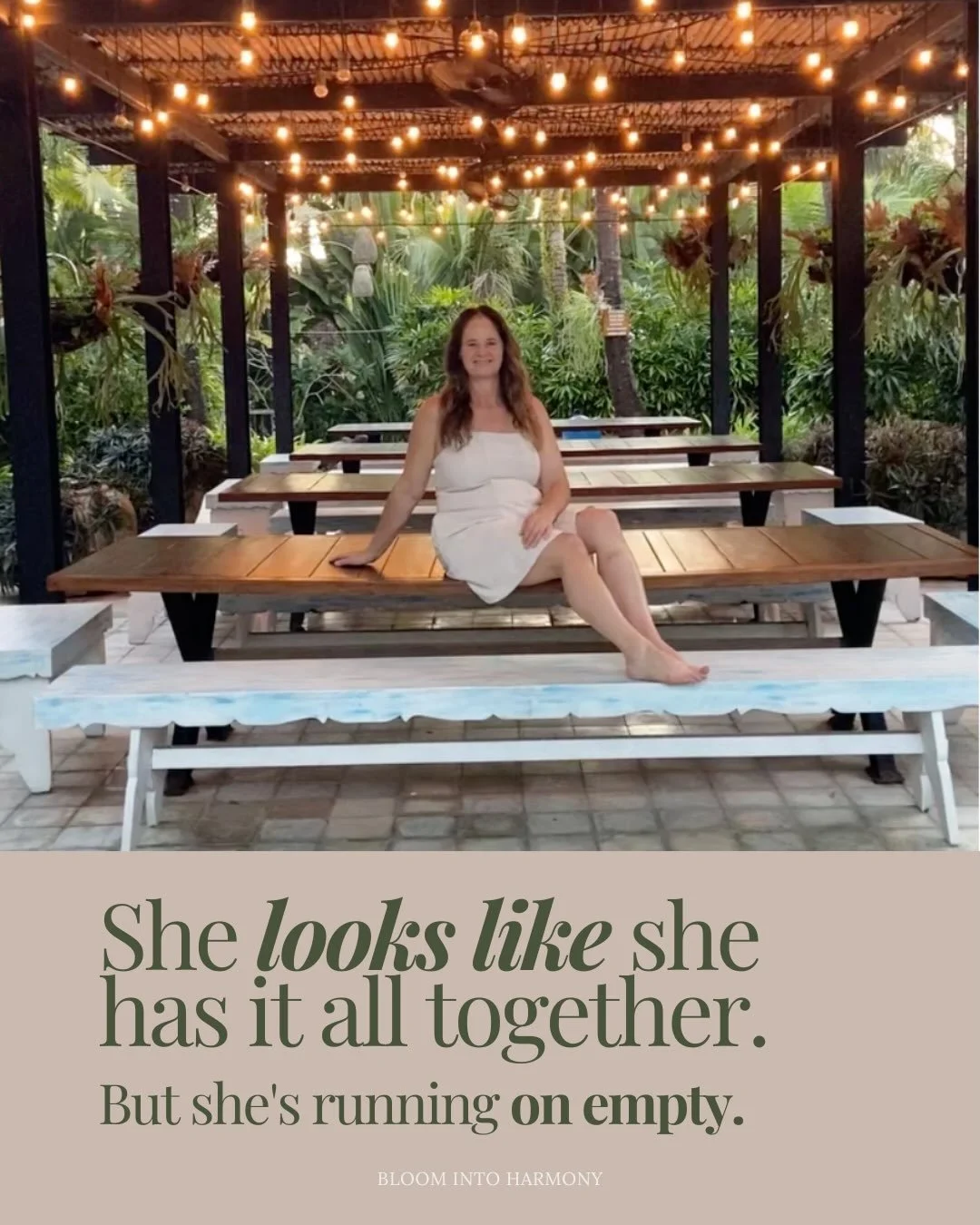 She looks like she has it all together.
She&rsquo;s capable, dependable and always there for everyone else.
But she&rsquo;s tired.
She&rsquo;s been the strong one for so long that sometimes she doesn&rsquo;t even realise how much she&rsquo;s carrying