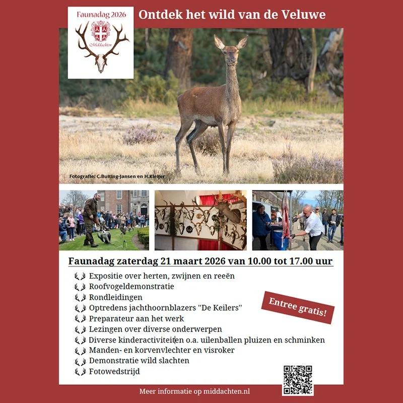 Faunadag Middachten 21 maart 2026                     (met presentaties over het Koersdocument door VhE adviseurs Bas Worm en Rik Schoon)