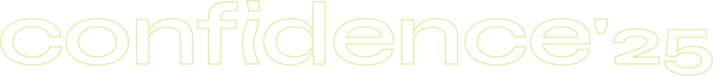 Logo for konferencen 'conference' med teksten 'conf' i grønne bogstaver og resten af ordet i grå bogstaver.