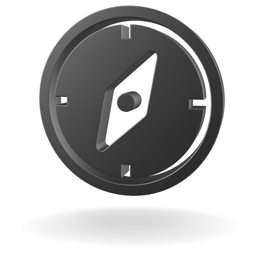A round, black clock face with minimalist design, displaying the time as approximately 7:02.