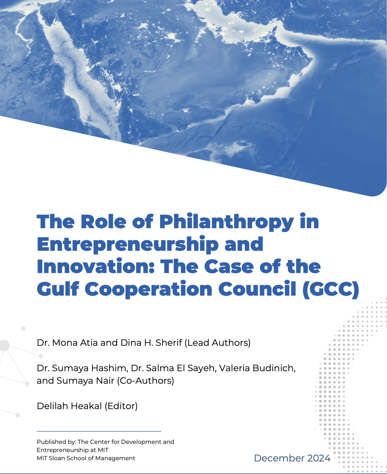 The Role of Philanthropy in Entrepreneurship andInnovation: The Case of theGulf Cooperation Council (GCC)