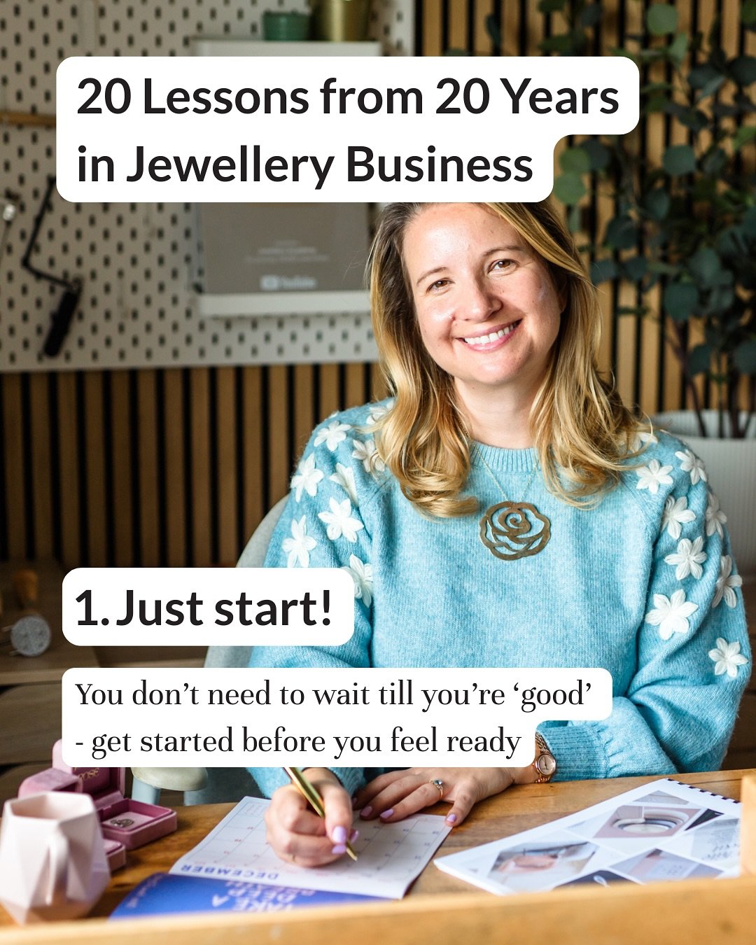 Hey jewellers,

Last night I shared my story at an event in our Brighton studios &mdash; the ups, the downs, the funny bits&hellip; all the real moments from 20 years of making jewellery and running jewellery businesses. 💍

This post pulls out 20 le