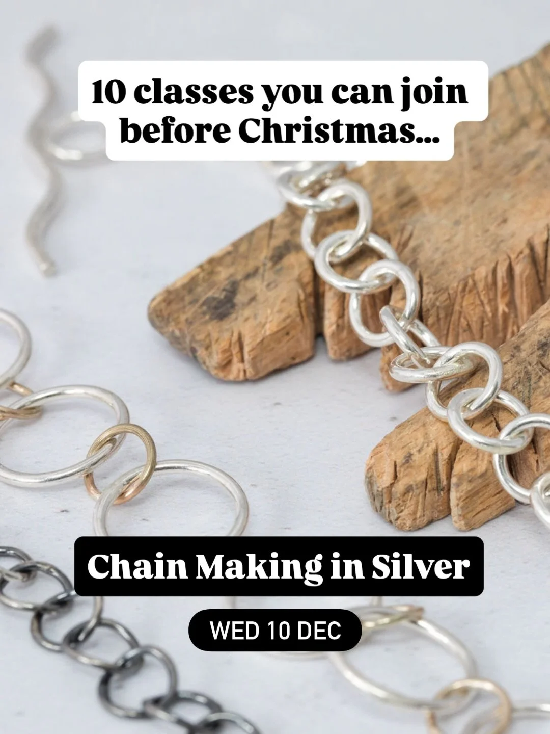 Hey lovely jewellers,

Ready to squeeze in one last creative course before the year wraps up? If you&rsquo;re looking for a little pre-Christmas skills boost, we&rsquo;ve got a handful of last-minute spaces on some brilliant classes 🎁

Here&rsquo;s 