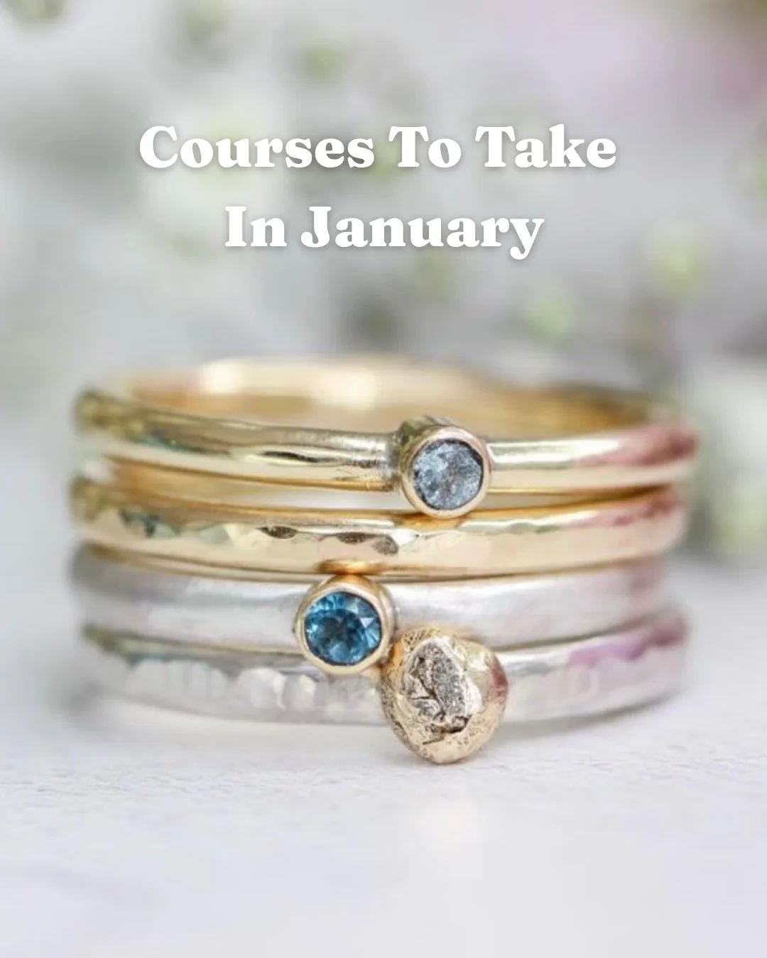 Hey lovely jewellers,

Are you seeking to learn some new skills in the New Year? 🌟

Here&rsquo;s a few suggestions of courses you can book now to give yourself something to look forward to after Christmas! 🎄

From soldering basics to advanced stone