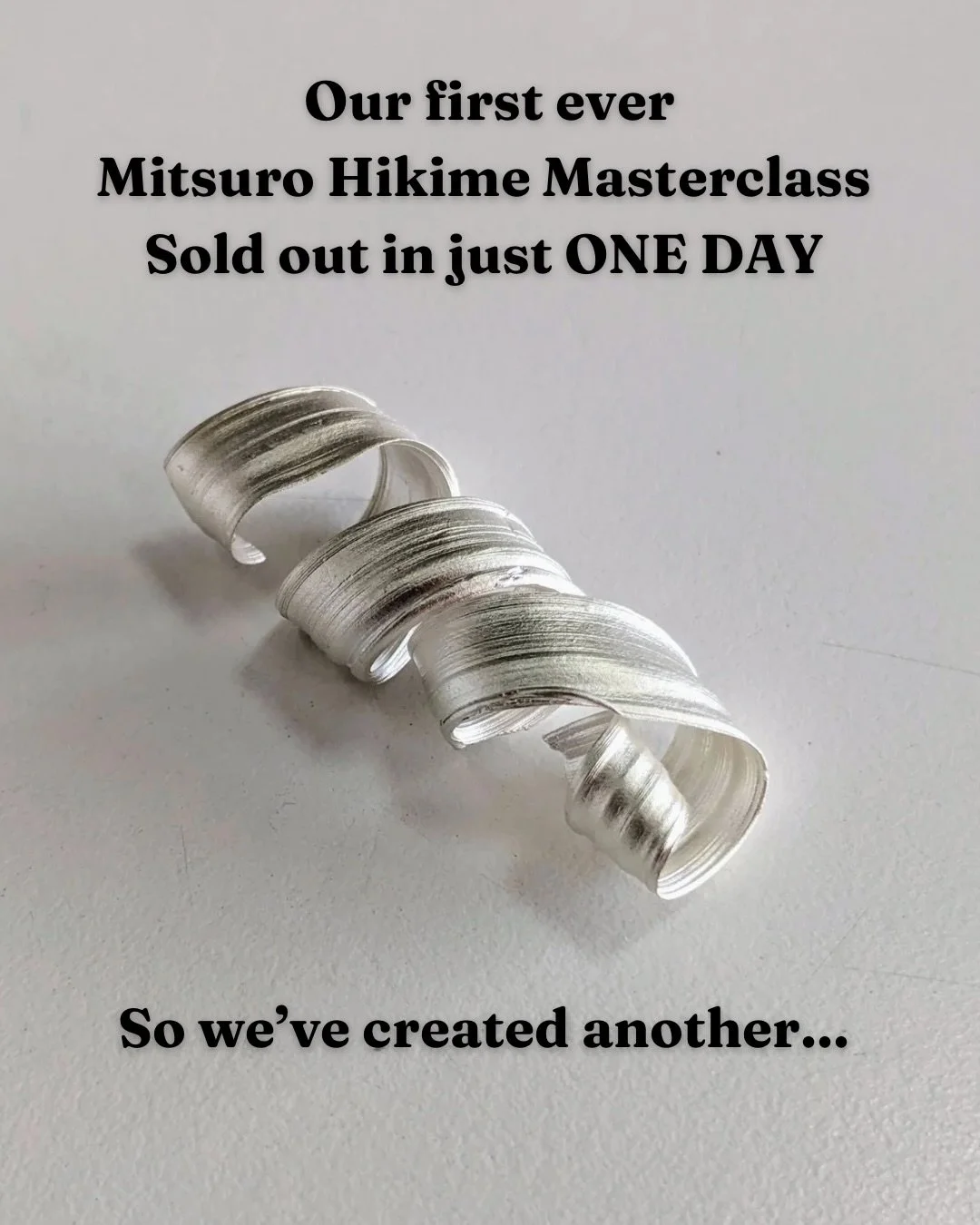 We&rsquo;ve booked a second Mitsuro masterclass! 📣🥳

You guys were clearly super excited about this very special class we added for April, as it sold out in less than ONE DAY 🙌

I&rsquo;m so excited to share that the amazing Lorna Romanenghi (@lor