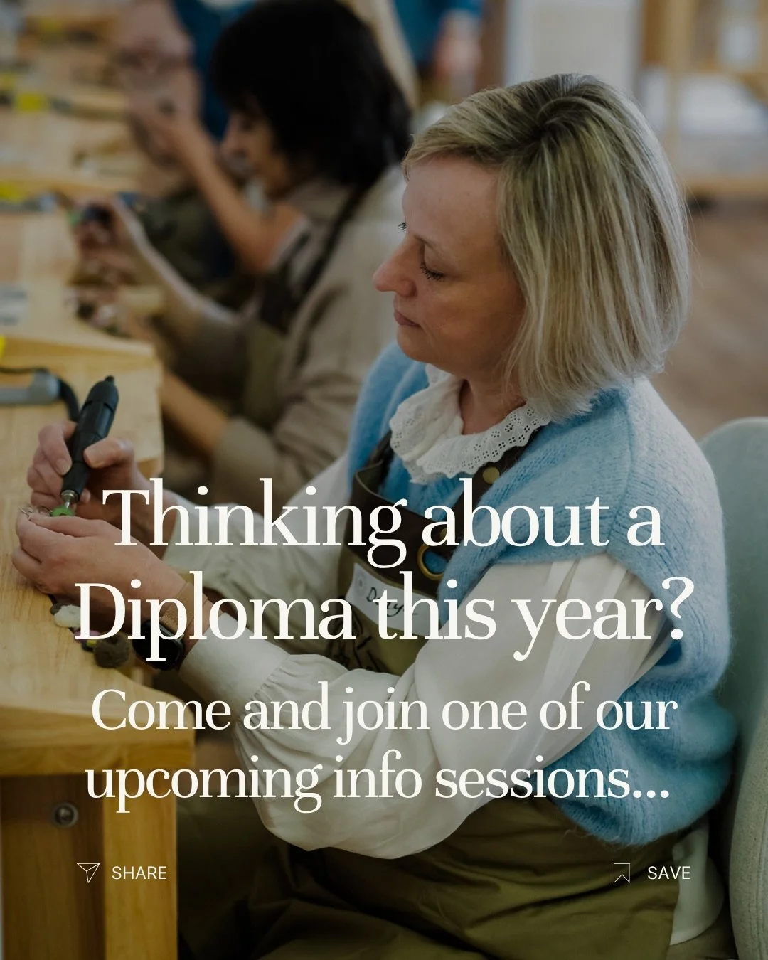 Hey jewellers 💍

If you&rsquo;ve been thinking about joining a Diploma, these info sessions will give you all the juicy details ☺️

Here&rsquo;s what&rsquo;s coming up:

✨ Growing a Fine Jewellery Business in 2026 (in the Brighton studio)
Thursday 2