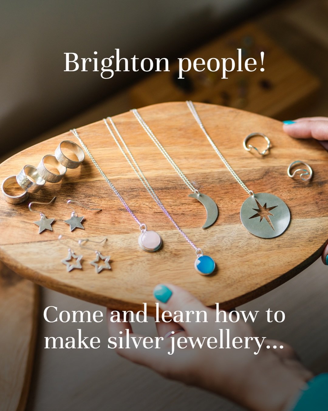 Looking for a creative way to spend your Monday evenings this summer? 💍

Join us in our beautiful central Brighton studios for our 5 Week Silver Jewellery Evening Course, starting 22nd June 🛠️

Over 5 relaxed and inspiring Monday evenings (6.30&nda