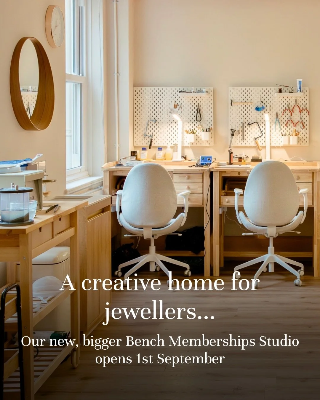 A creative home for jewellers&hellip;

What difference would it have if you had a dedicated space to make? A jewellery bench that&rsquo;s always waiting for you, professional tools close at hand, and a community of fellow makers to share ideas (and t