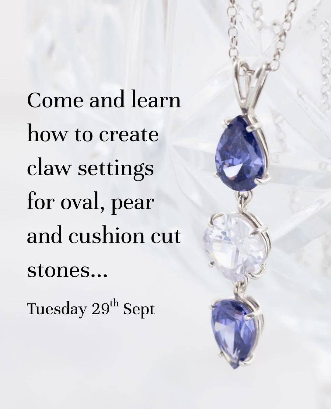 Hey jewellers 👋💎

Fancy learning how to create basket settings with claws for different shaped stones? ✨

Our Shaped Claw Settings class is a brilliant next step if you&rsquo;ve already got the basics of claw setting under your belt and are ready t