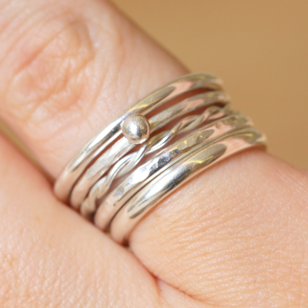 Silver Stacking Rings - Taster Class