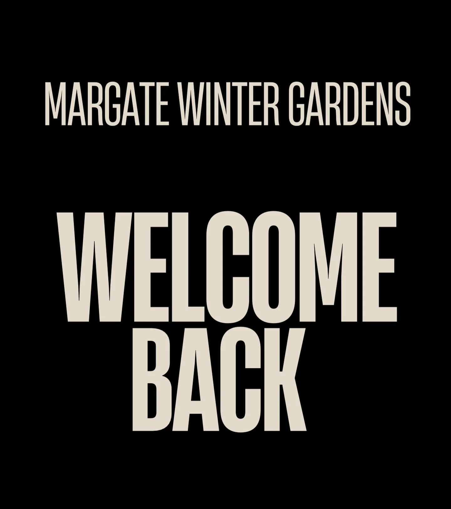Let&rsquo;s spread the word&hellip; Margate Winter Gardens is BACK 🙌🏽