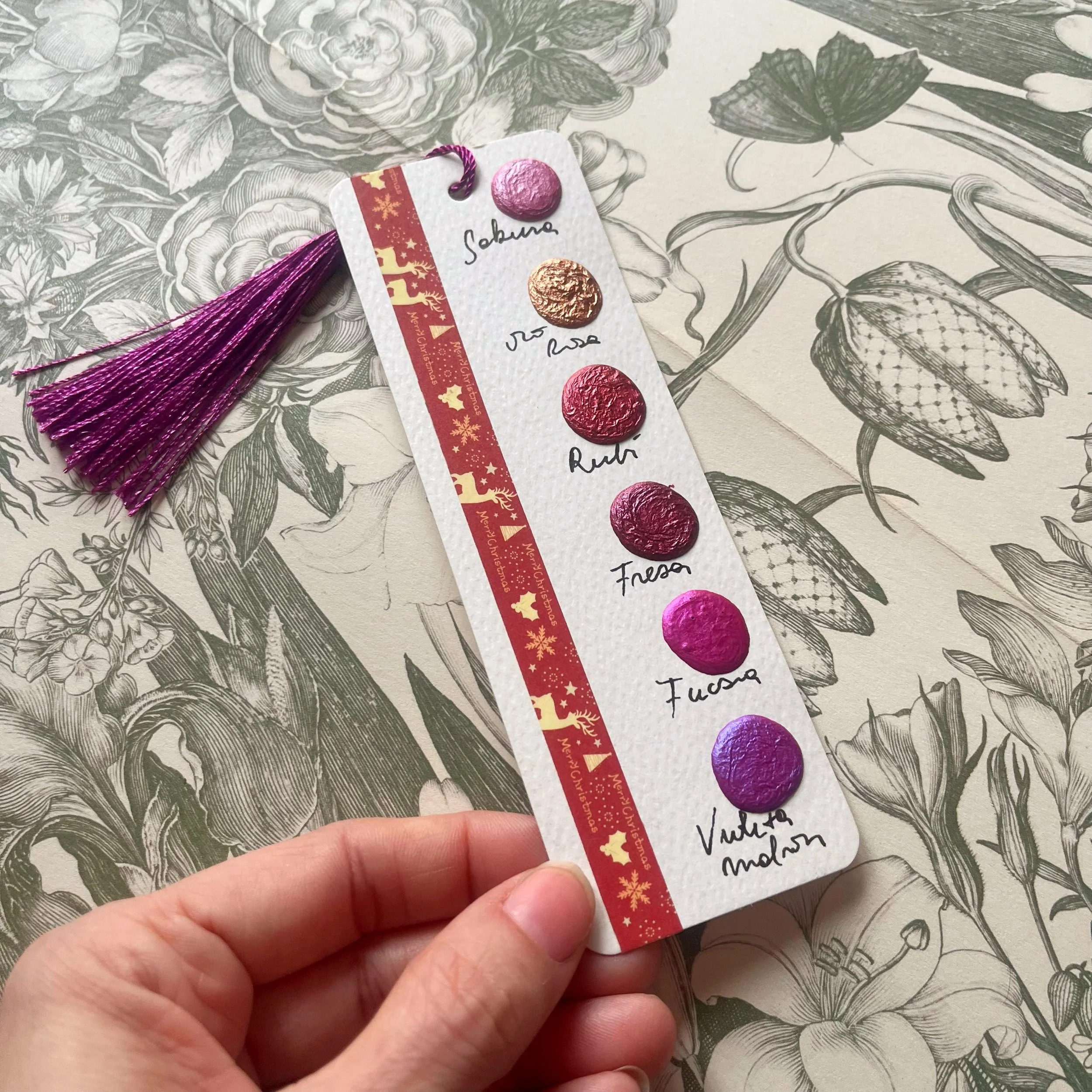 Dot card  marca páginas metales rosados