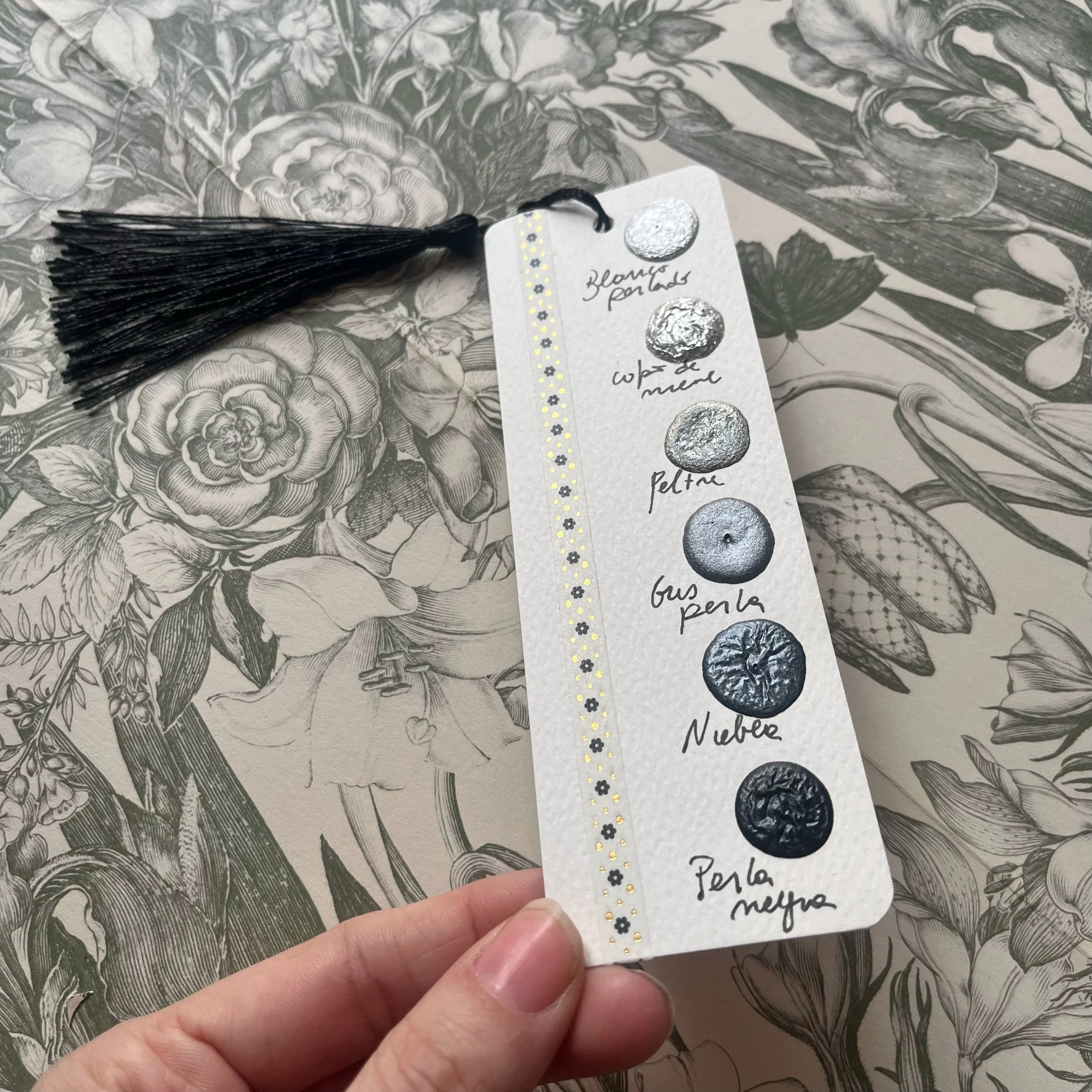 Dot card  marca páginas metales plateados