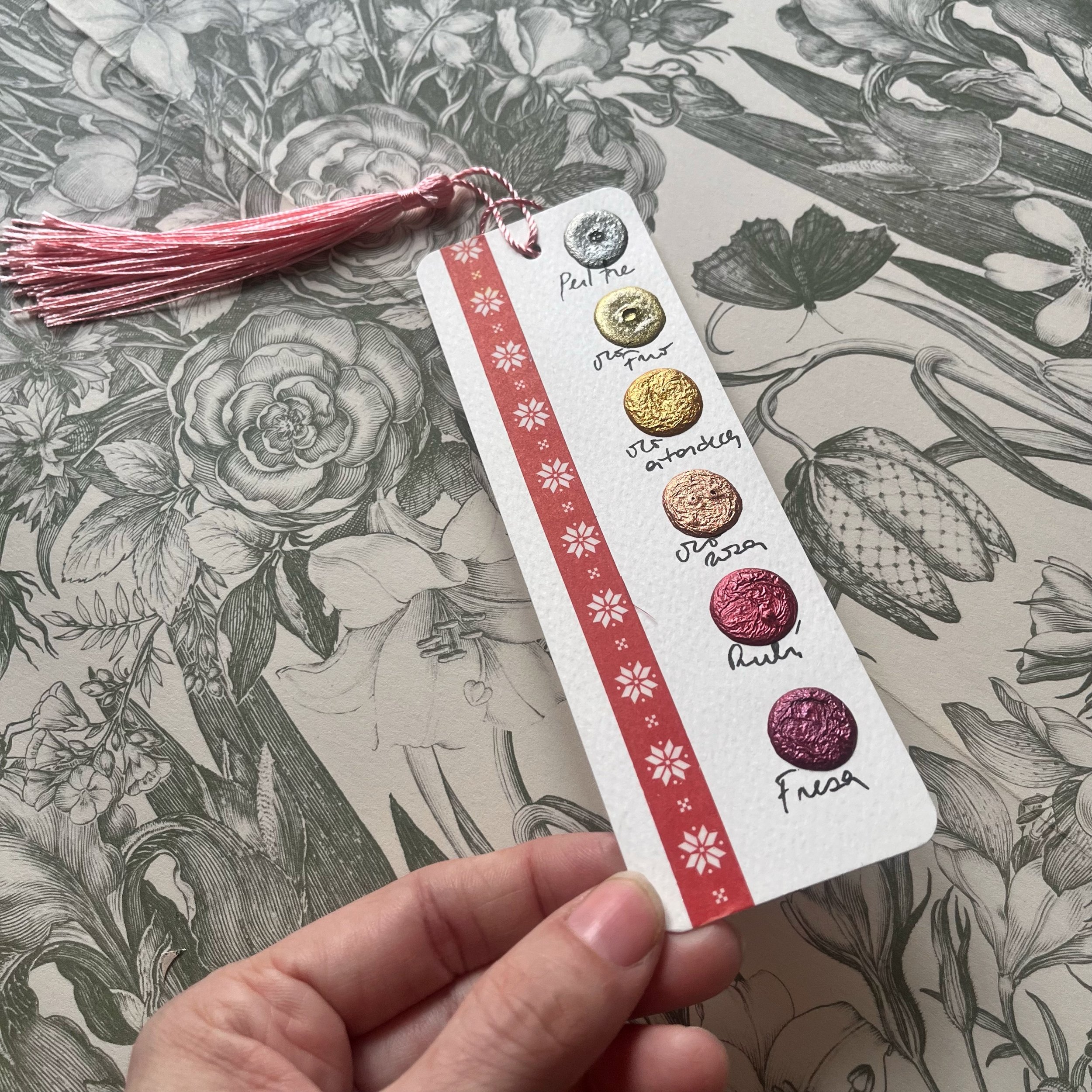 Dot card  marca páginas metales festivos III