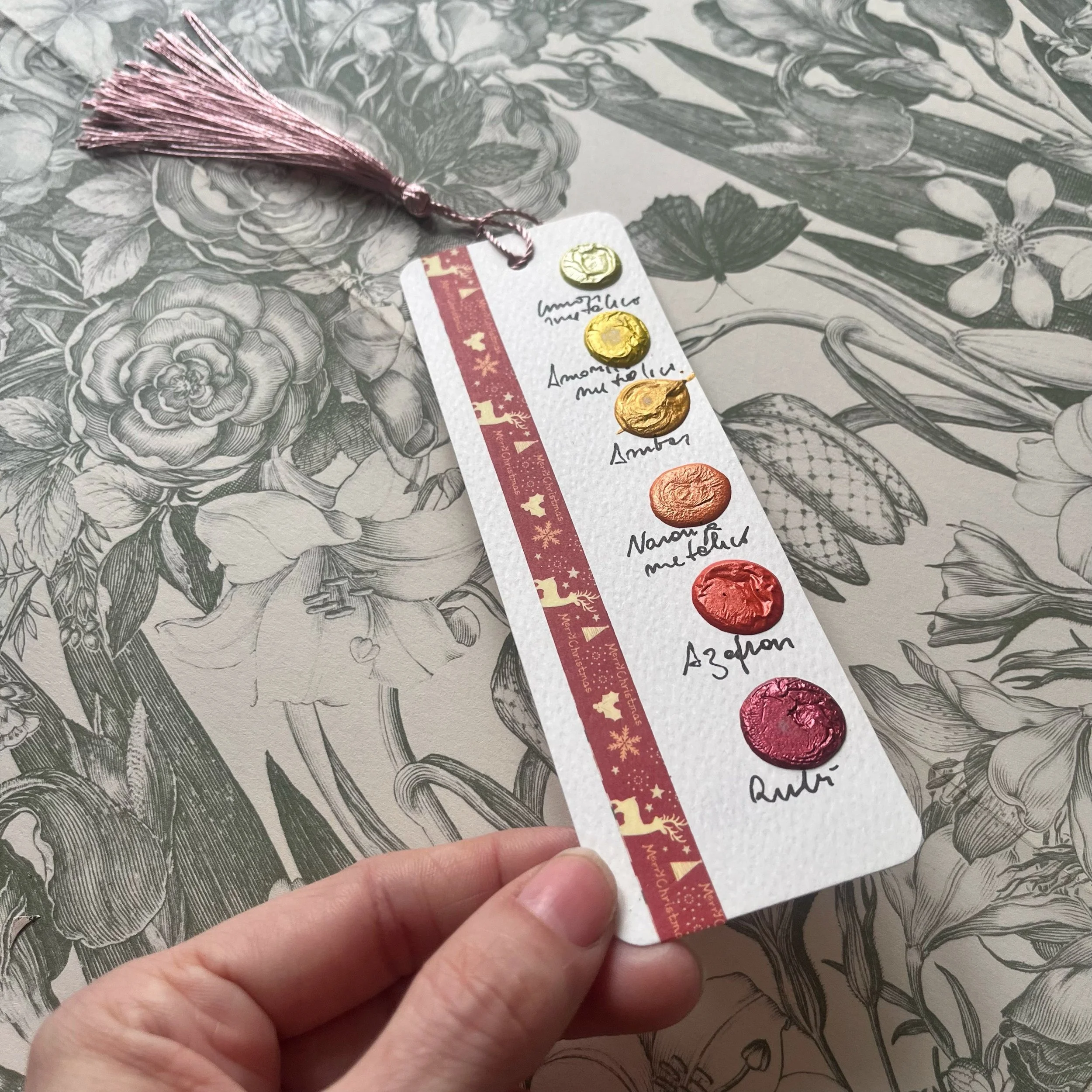 Dot card  marca páginas metales calidos