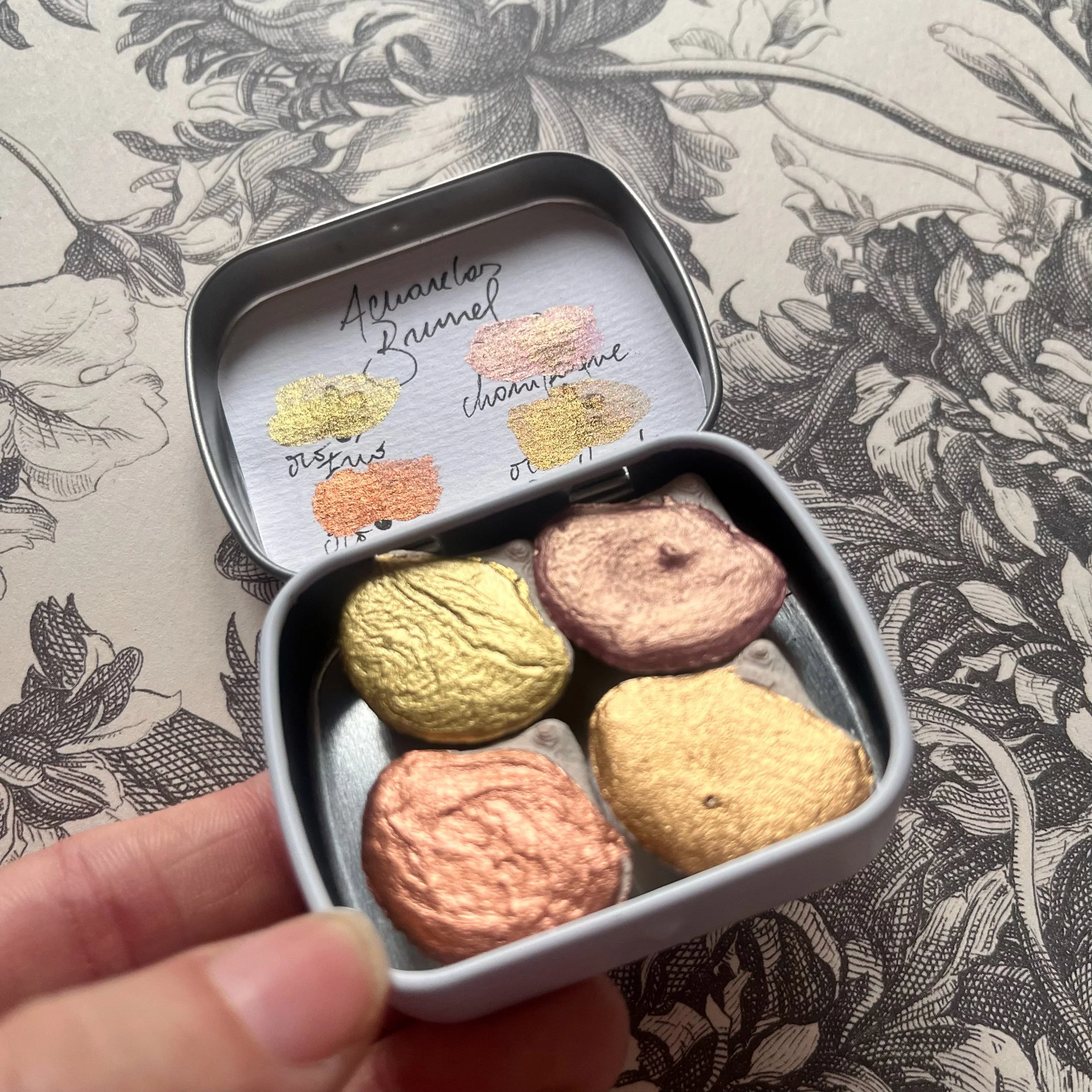 Paleta 4 metales oro