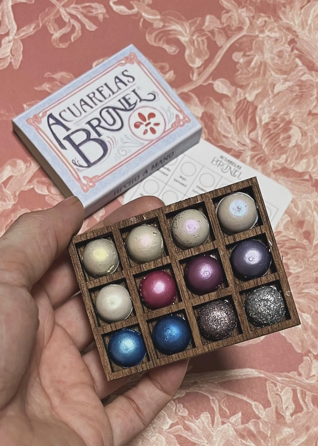 Paleta fosforera 12 colores metalizados cósmicos