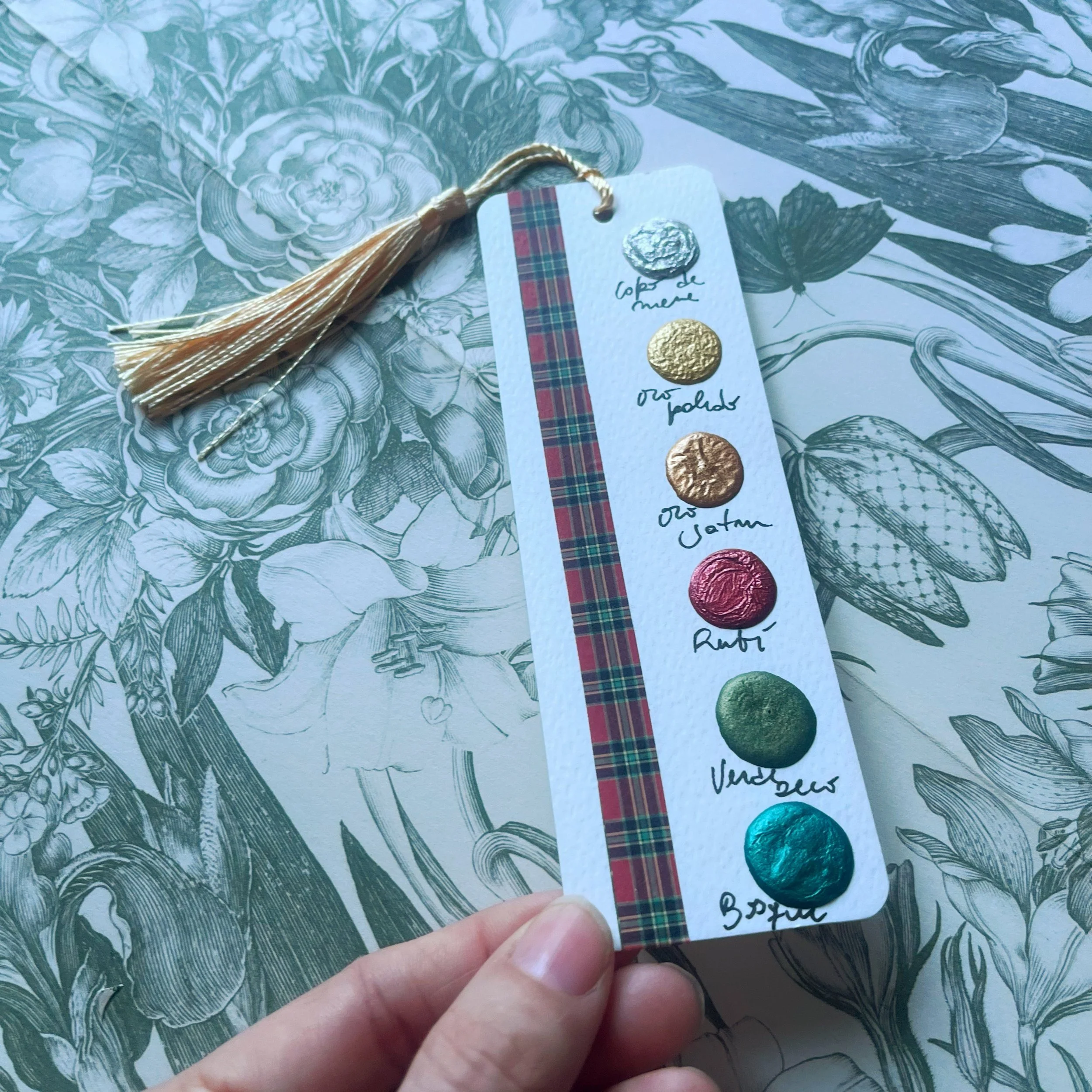 Dot card  marca páginas metales festivos II