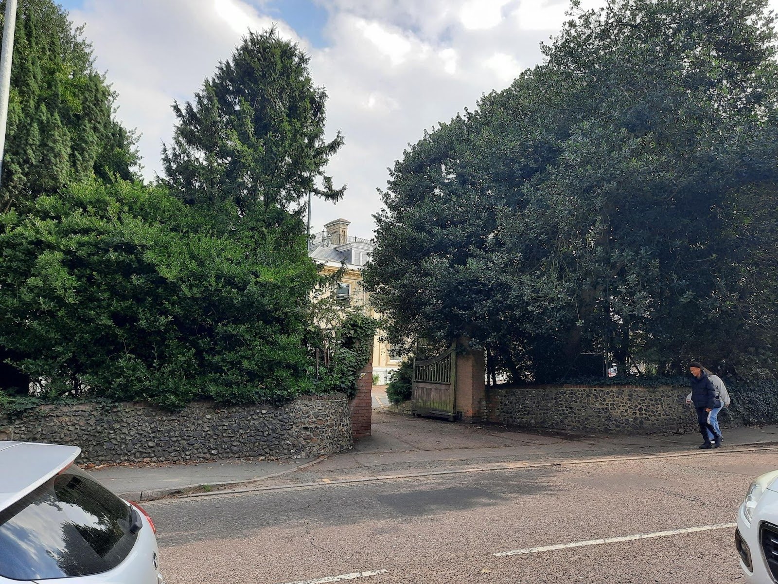 The journey from the gate to the front door