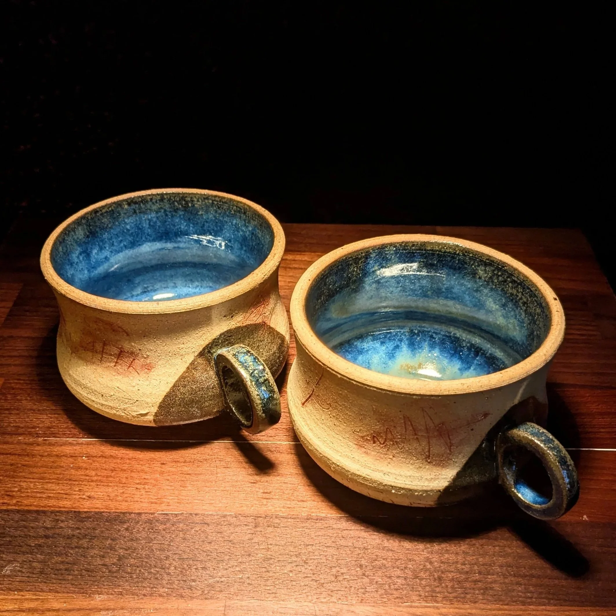Dip Handle Scratch Mugs