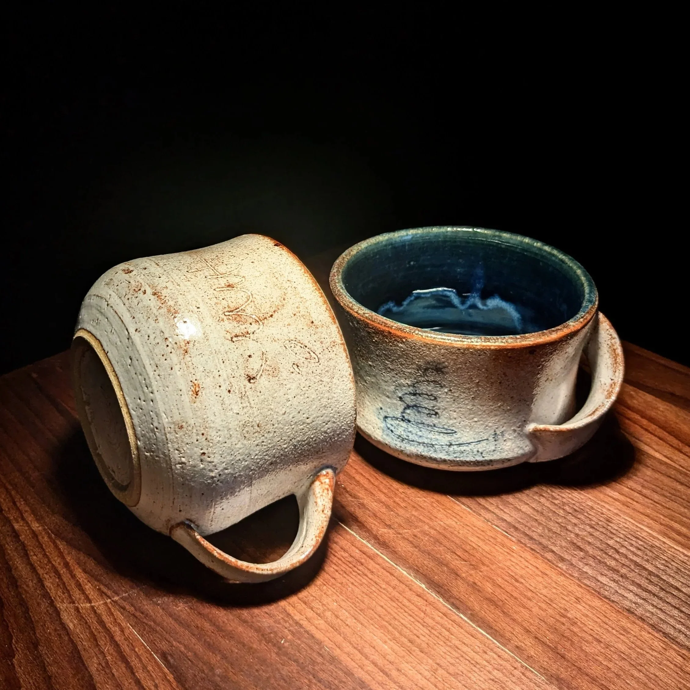 Pulled Handle Mugs