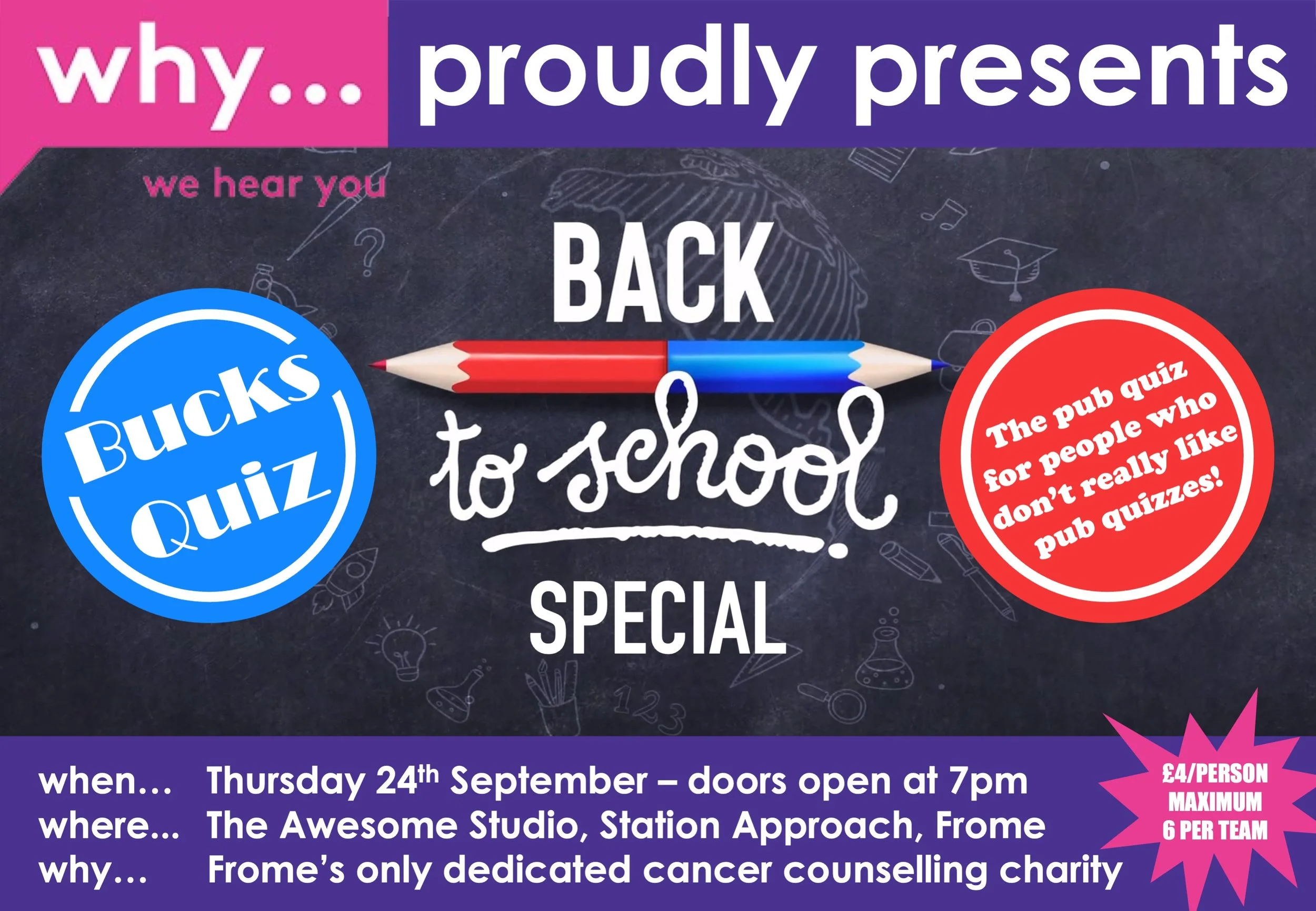 WHY Proudly Presents Bucks Quiz, Back to School Special