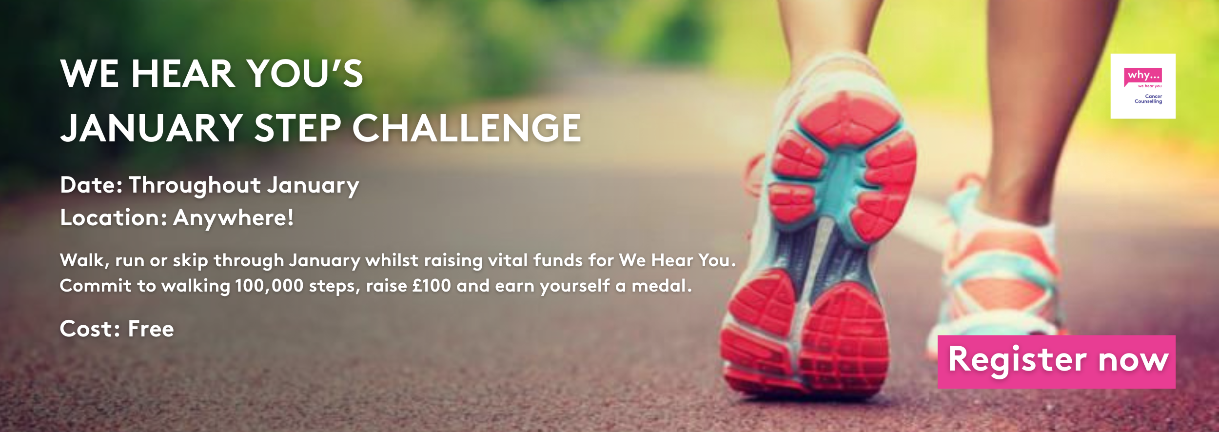 January Step Challenge - 100,000 steps! — We Hear You