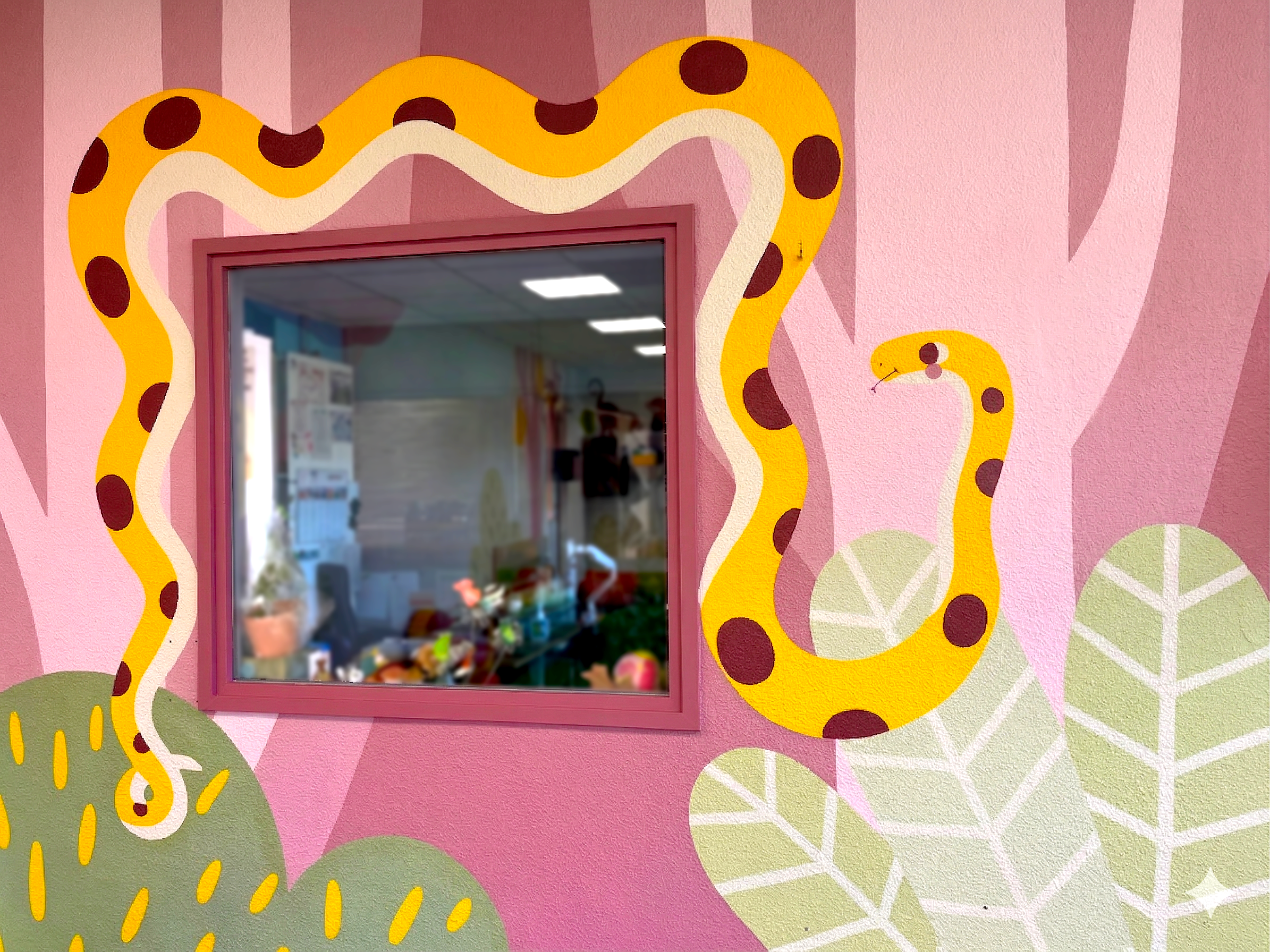 Fresque à la crèche de Chadrac (43)