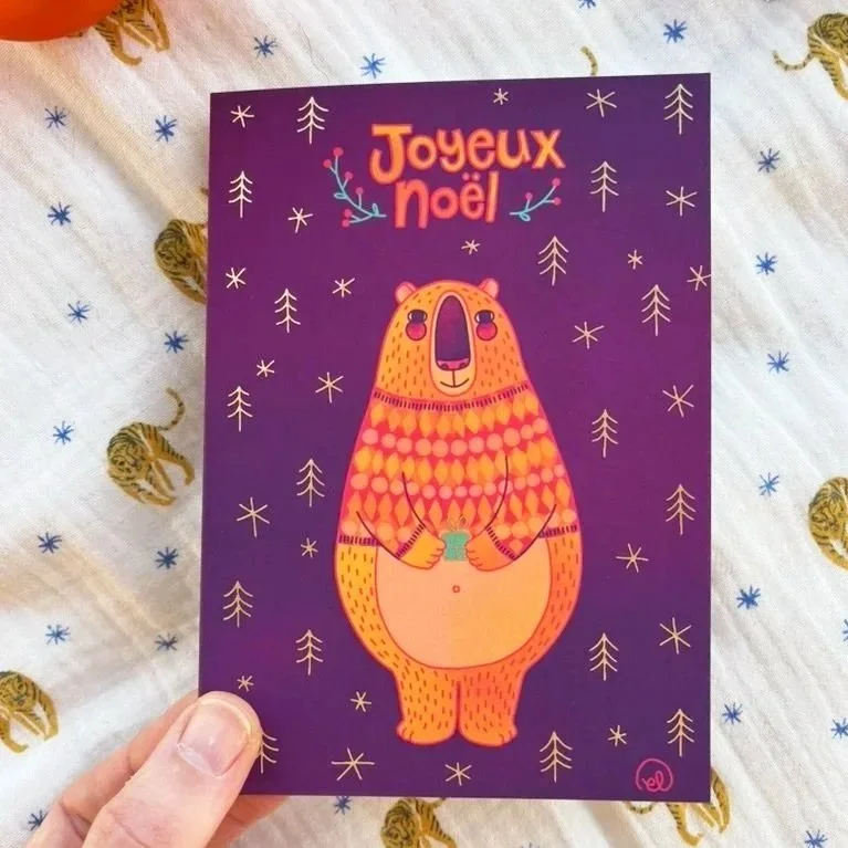 Joyeux Noël - carte ours